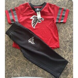 Atlanta Falcons Kids 2 Piece Set - Brand New - Size 12 M - Pants/Shirt Combo